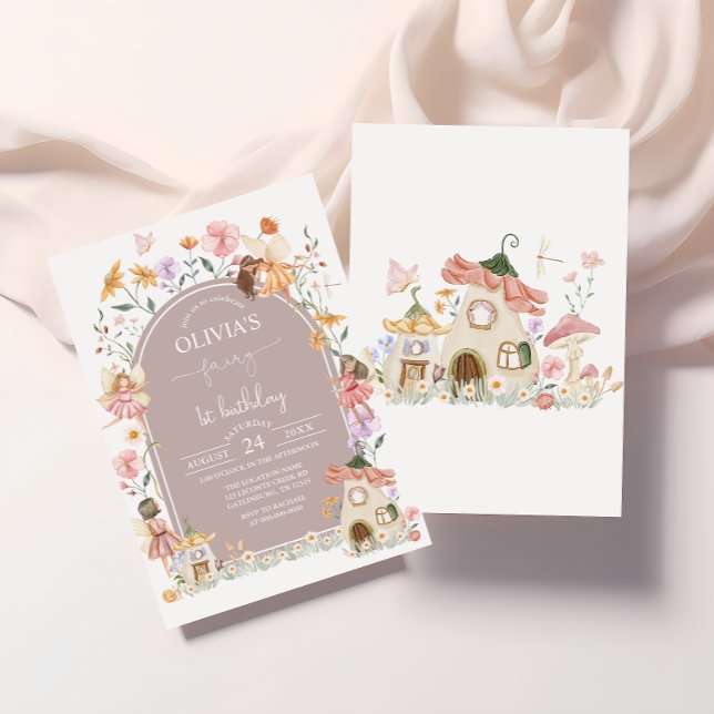 Fairy 1st Birthday Invitation (Creator Uploaded)