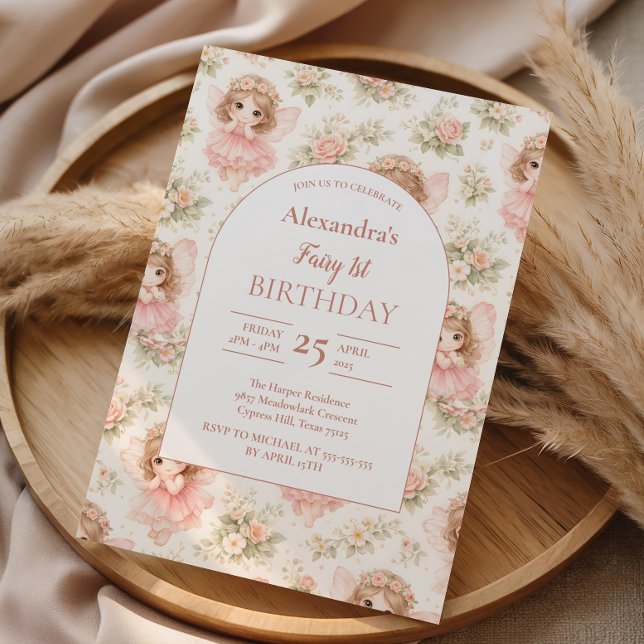 Fairy 1st Birthday Storybook Invitation (Creator Uploaded)