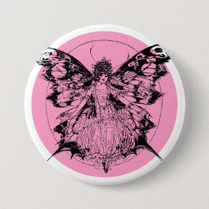 Fairy 3 Inch Round Button
