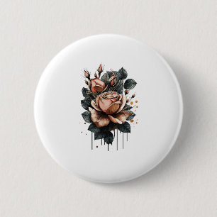 Fairy Aesthetic Goblincore And  Cottagecore Mushro 2 Inch Round Button