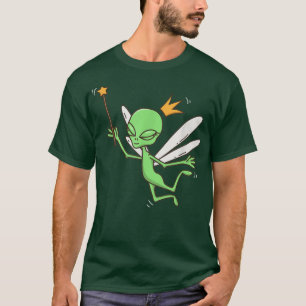 Fairy Alien UFO Mystical Outer Space Alien Fairy L T-Shirt