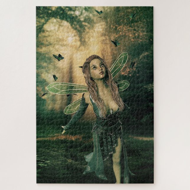 Fairy and Butterflies Jigsaw Puzzle (Vertical)