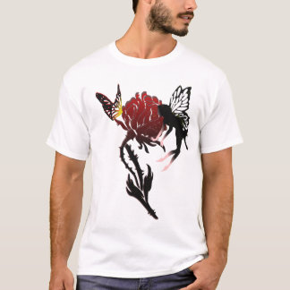 Fairy and Butterfly on Rose Top