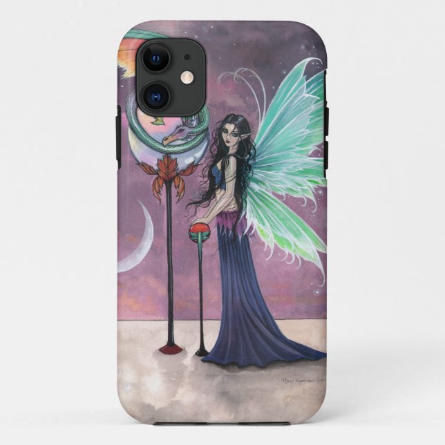 Fairy and Dragon Fantasy Art Case-Mate iPhone Case (Back)