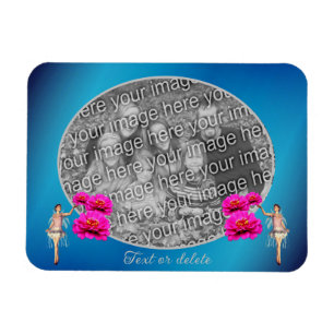 Fairy And Flowers Personalized Add Your Photo Magnet