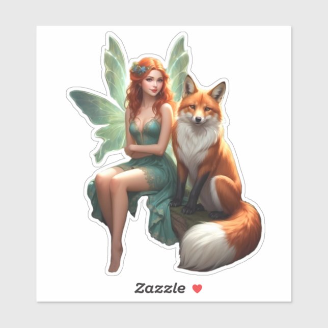 Fairy and Fox Sticker (Sheet)