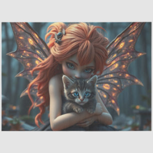 Fairy and her Cat  Tissue Paper