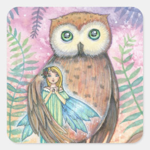 Fairy and Owl Stickers - Cute