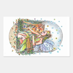 Fairy and the Fawn Sticker
