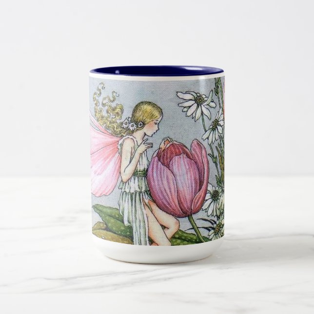 Fairy and Tulips Two Tone Mug (Center)