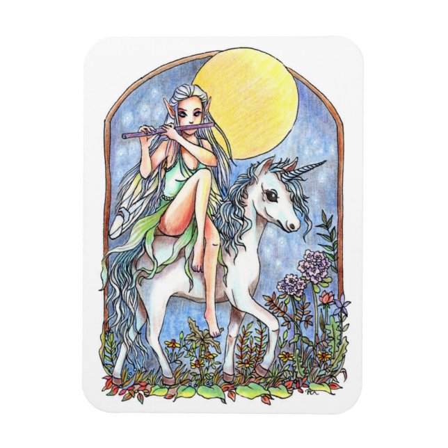 Fairy and Unicorn Magnet (Vertical)
