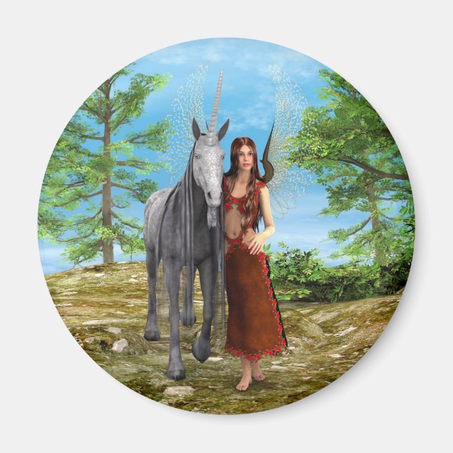 Fairy and Unicorn Magnet (Front)
