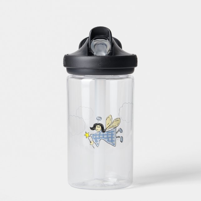 Fairy Angel (blue) Water Bottle (Front)
