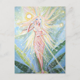 Fairy Art postcard - "Crystal Lights Fairy"