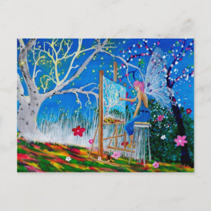 Fairy Artist Faery Postcard