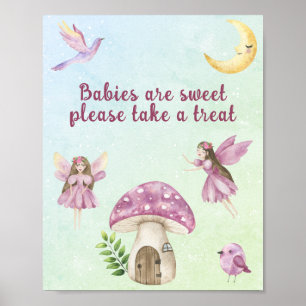 Fairy baby shower Babies are sweet Poster