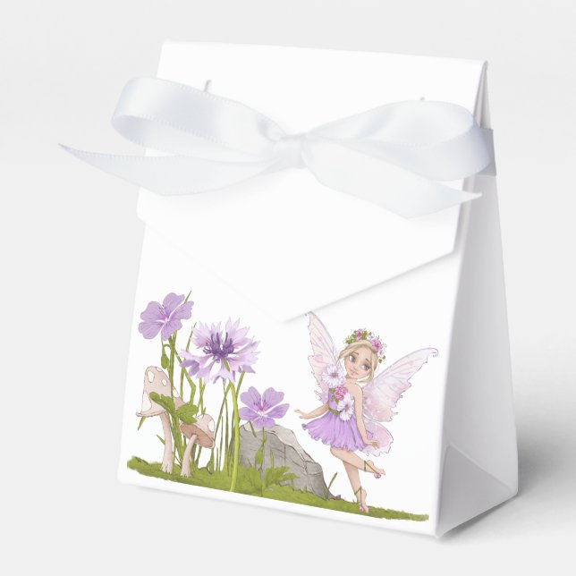 Fairy Baby Shower Favor Box (Front Side)
