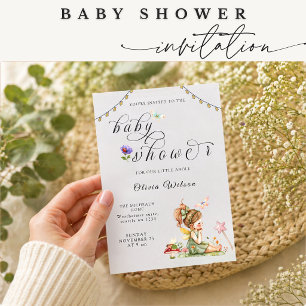 Fairy Baby Shower Invitation Girl