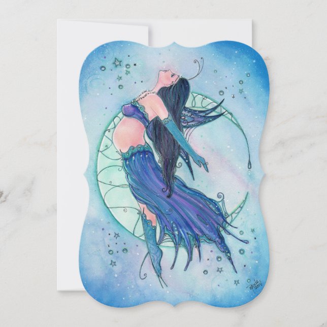 Fairy baby shower invitations by Renee L Lavoie (Front)