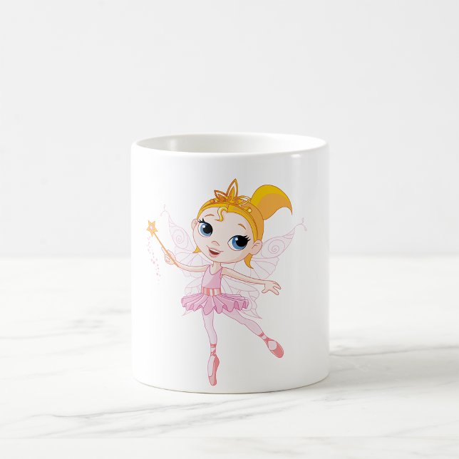 Fairy Ballerina with Magic Wand and Wings Coffee Mug (Creator Uploaded)