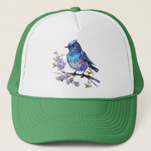 Fairy Bird Flowers watercolor Clipart-73611 Trucker Hat