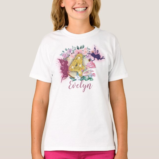 Fairy Birthday 4th Birthday Shirt (Front)