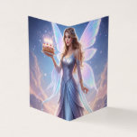 Fairy Birthday Card with Cake – Blank Inside<br><div class="desc">Bring a little magic to someone's special day with this enchanting fairy birthday card, featuring a glowing fairy goddess presenting a beautiful birthday cake in a dreamy sky. With soft pastel colours, delicate wings, and elegant lighting, this fantasy design is perfect for anyone who loves fairies, magical worlds, and artistic...</div>