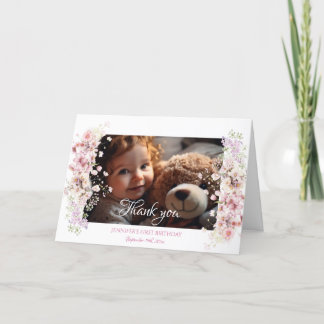 Fairy Birthday Folded Thank You Card