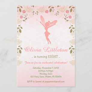 Fairy Birthday Invitation - Enchanted Fairy Garden