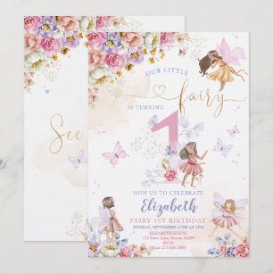Fairy Birthday Invitation Fairy Garden Birthday