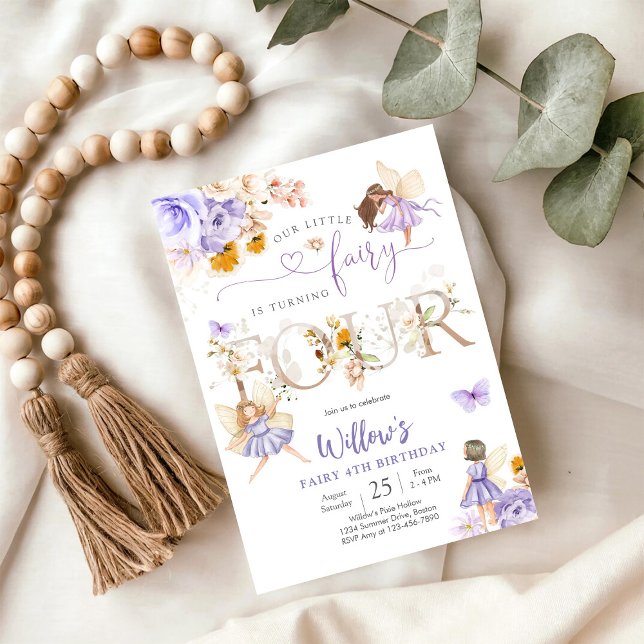 Fairy Birthday Invitation Girl (Creator Uploaded)