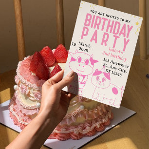 fairy birthday invitation girls