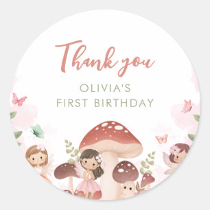 Fairy Birthday Merci Favoriser les étiquettes cade