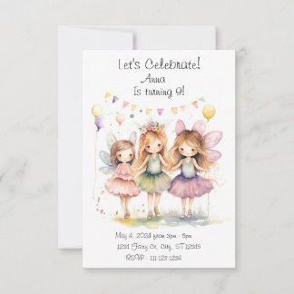 Fairy Birthday Party Invitation
