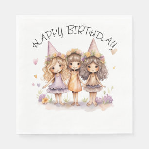 Fairy Birthday Party Napkins
