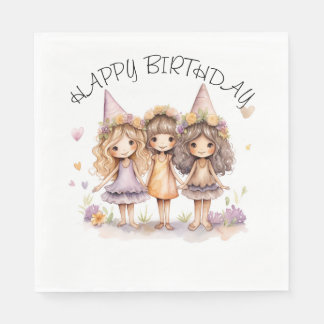 Fairy Birthday Party Napkins