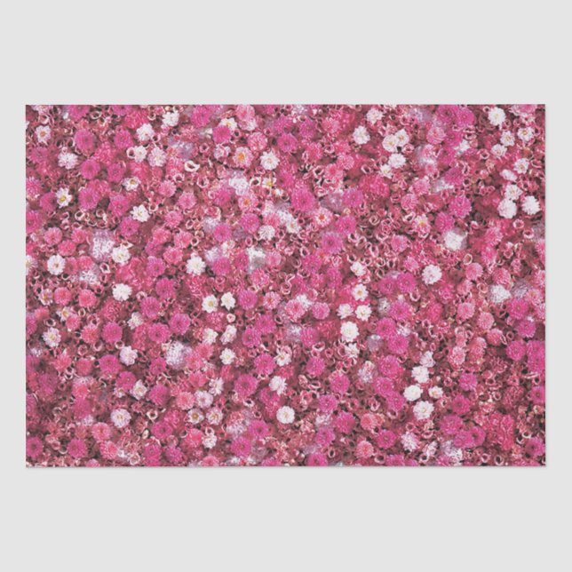 Fairy birthday watercolor flowers garden tissue paper (Front)