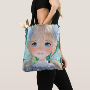 Fairy Blue colours art wall decor Tote Bag