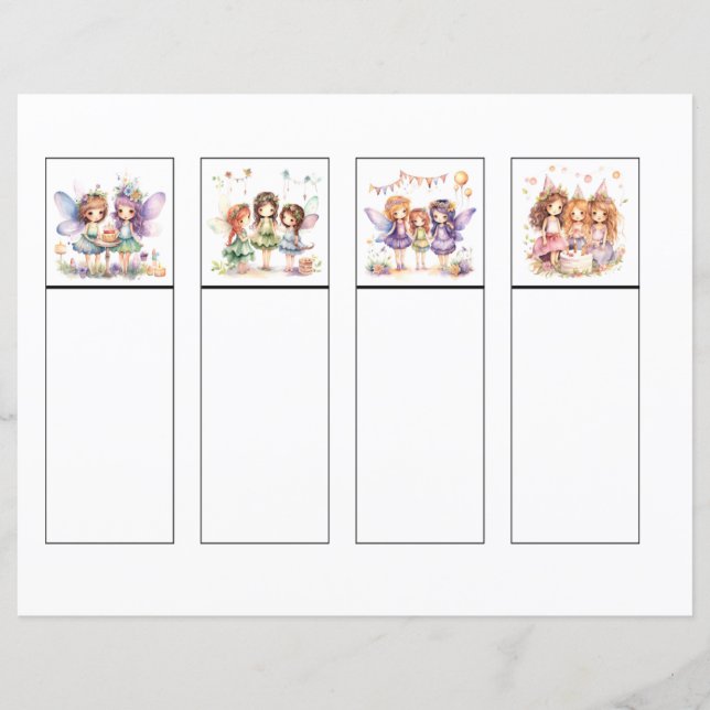 Fairy Bookmarks (Front)