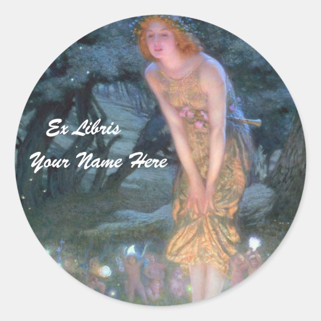Fairy Bookplate Sticker (Front)