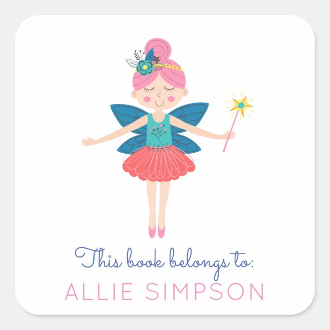 Fairy Bookplate Sticker (Front)