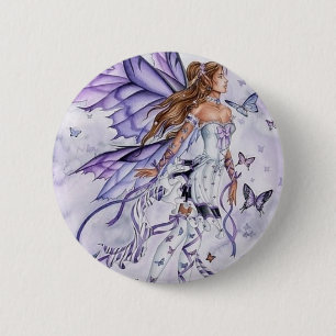 fairy butterfly 2 inch round button