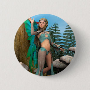 Fairy Butterfly 2 Inch Round Button