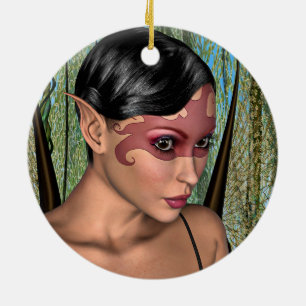 Fairy Butterfly Ceramic Ornament