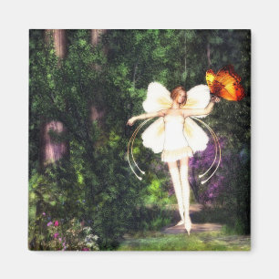 Fairy butterfly dance magnet