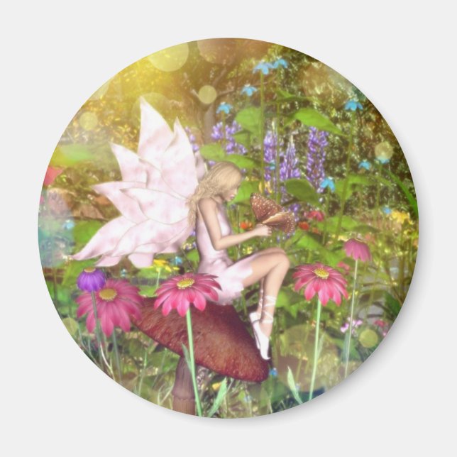 Fairy butterfly friends magnet (Front)