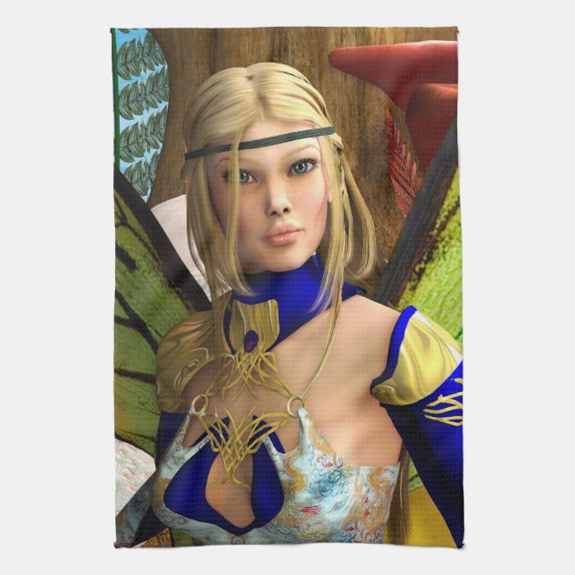 Fairy Butterfly Kitchen Towel (Vertical)