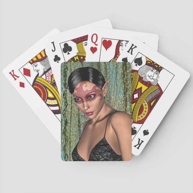 Fairy Butterfly Playing Cards (Back)