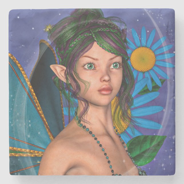 Fairy Butterfly Stone Coaster (Front)