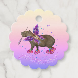 Fairy Capybara Magic Favour Tags